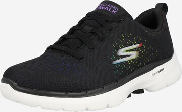 SKECHERS Sportovní boty 'Hyper Pillar Rainbow Ombre Eng' – černá: přední strana