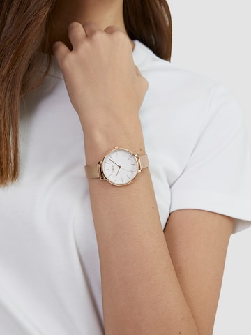 Montre à affichage analogique s.Oliver en or