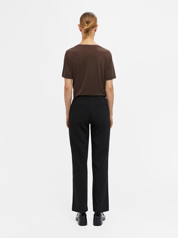 OBJECT Loosefit Broek 'Sigrid Cassie' in Zwart