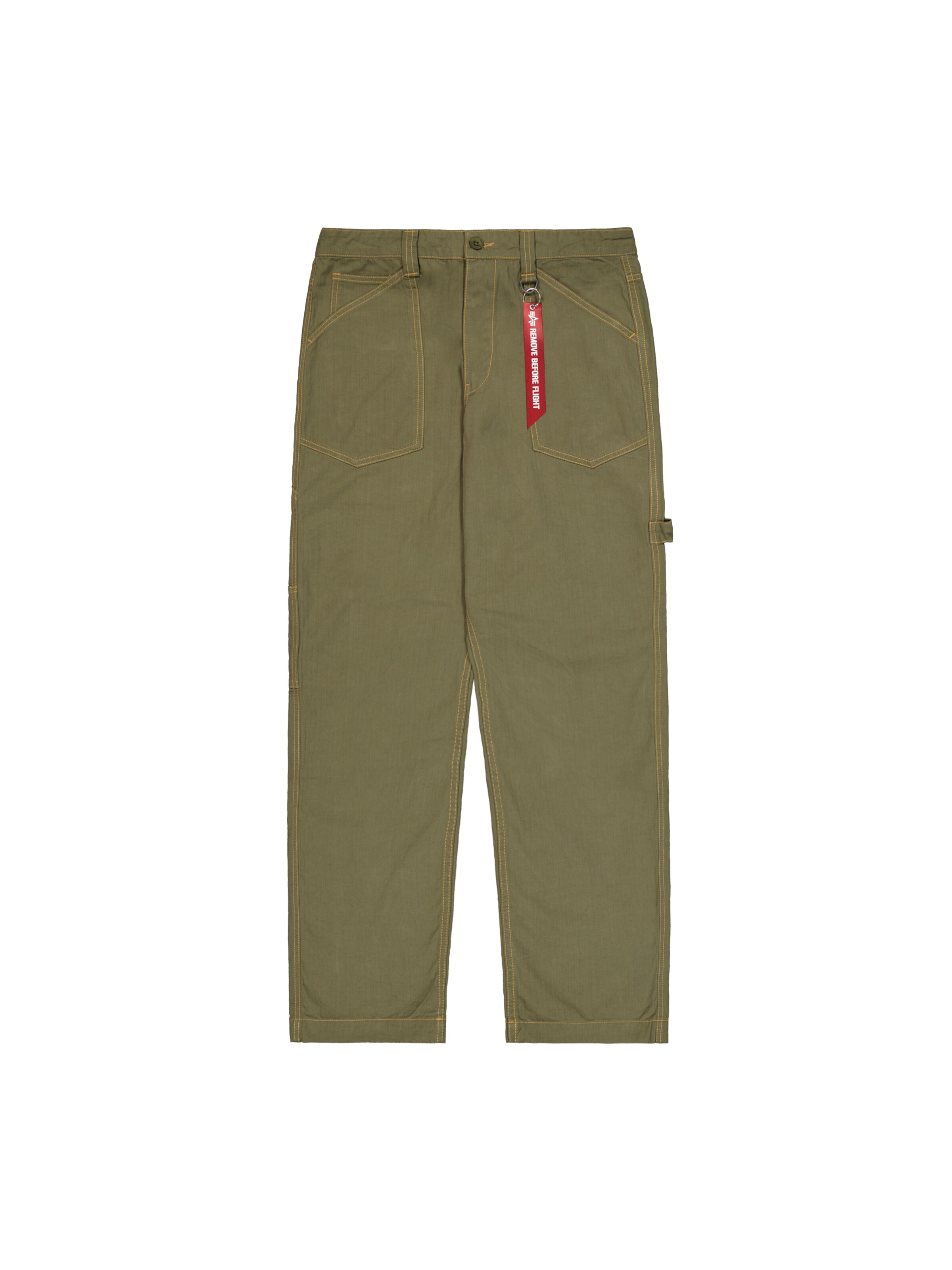 ALPHA INDUSTRIES Jeans in Grün: Vorderseite