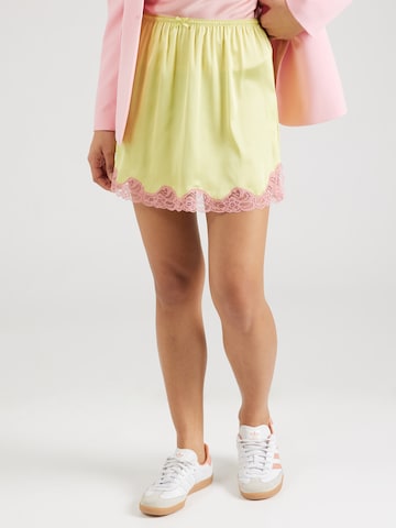 TOPSHOP Юбка в Зеленый: спереди
