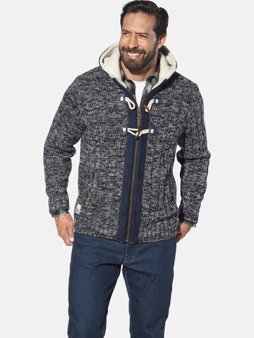 Jan Vanderstorm Knit cardigan 'Eirborg' in Blue: front