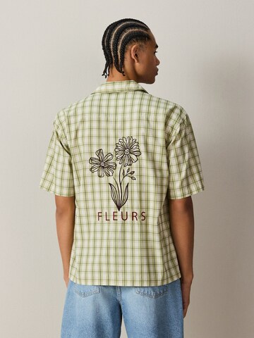 Coupe regular Chemise Next en vert : devant