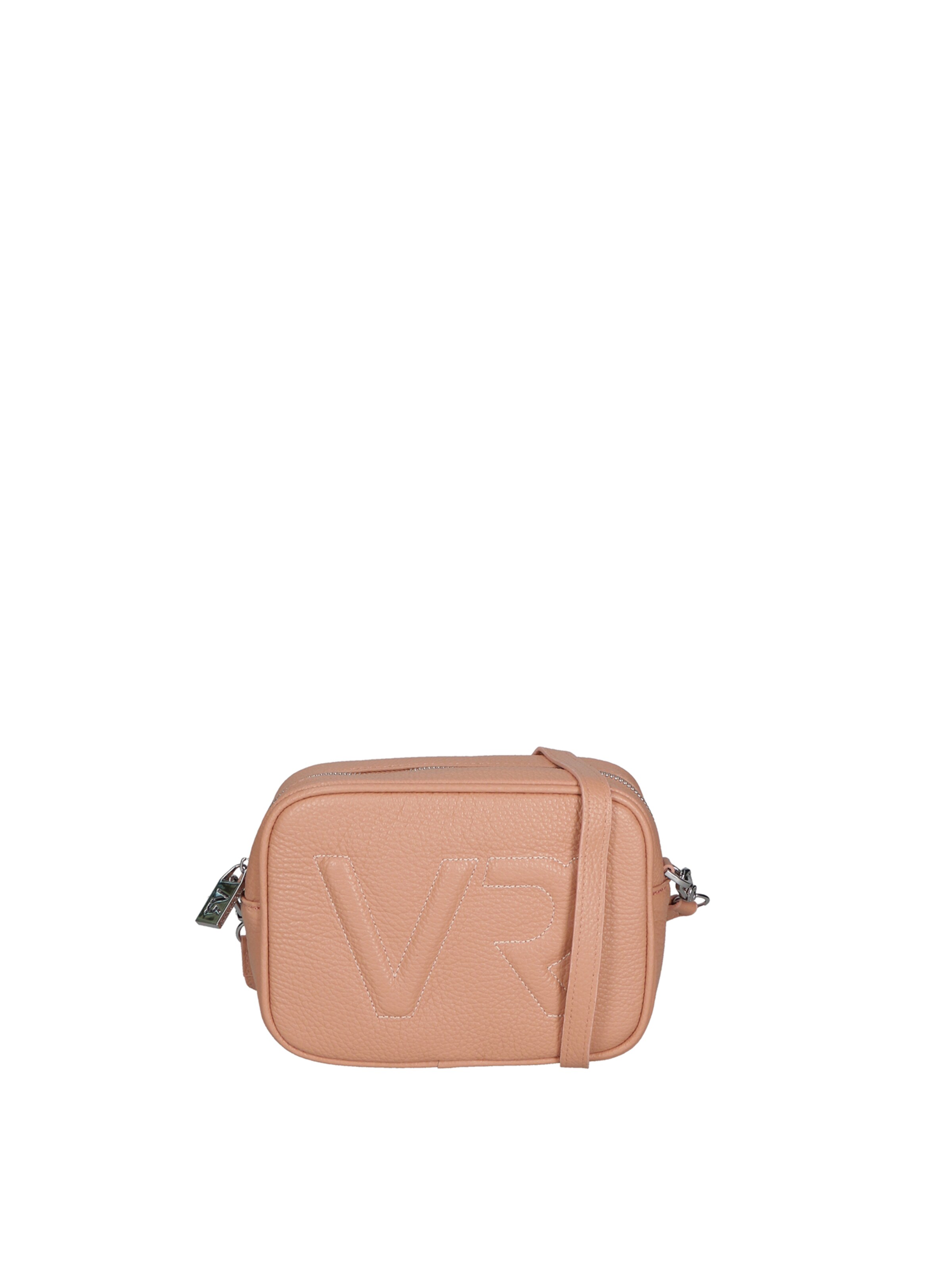 Borsa a tracolla 'Borsa a Tracolla Donna Pelle Virginia Rhinè Zip' di Virginia Rhinè in rosa: frontale