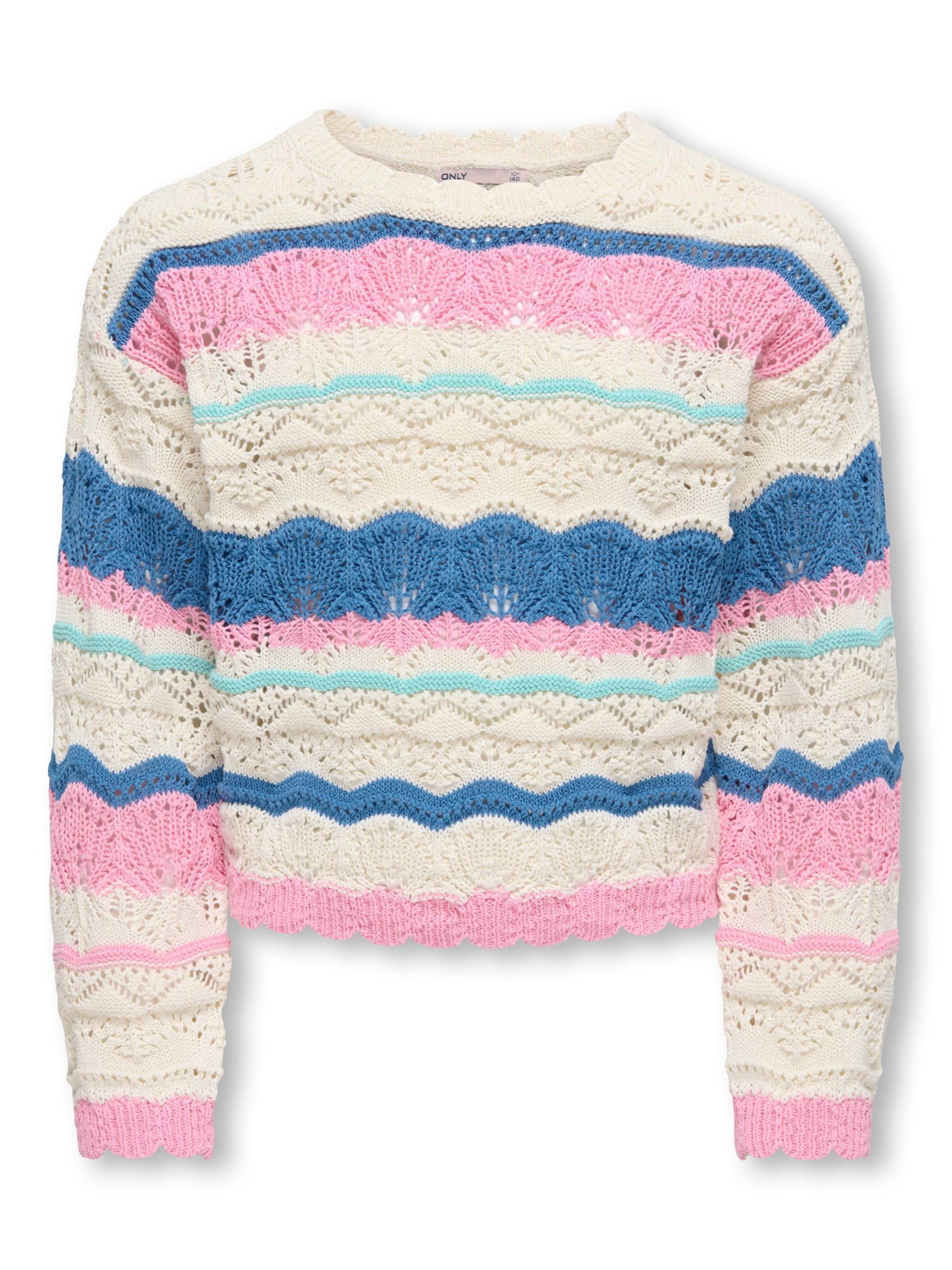 ONLY GIRLS Pullover 'KOGDonna' i hvid: forside