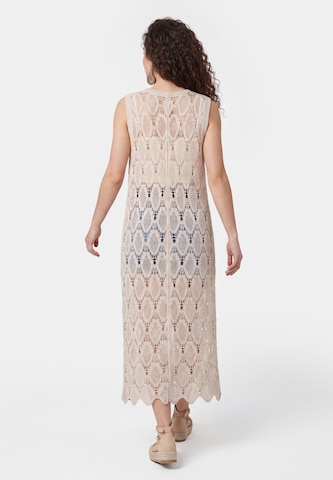 usha FESTIVAL - Vestido de malha 'Nature Women' em bege