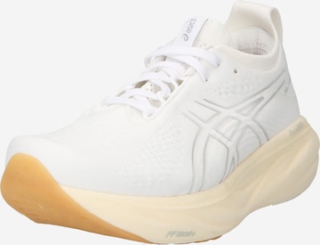 ASICS - Zapatillas de running 'Nimbus 25' en blanco: frente