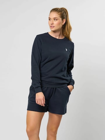 Sweat-shirt 'Helen' U.S. POLO ASSN. en bleu : devant