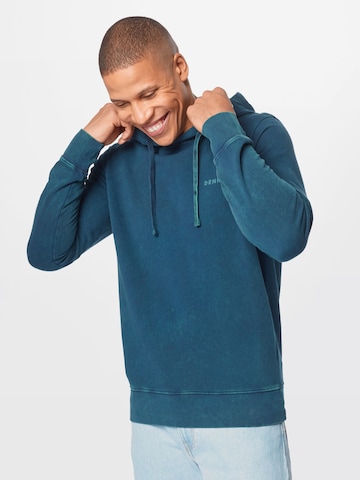 DENHAM Sweatshirt 'BAKER' in Blau: predná strana