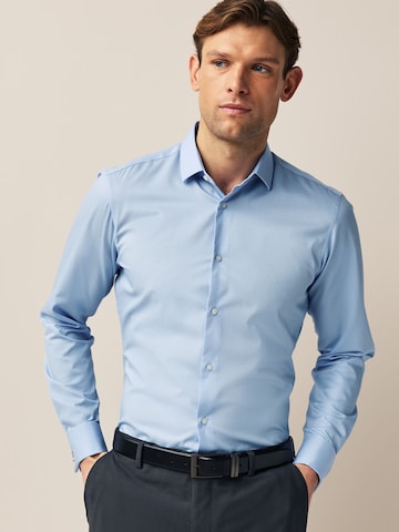 Next Slim Fit Риза в синьо: отпред