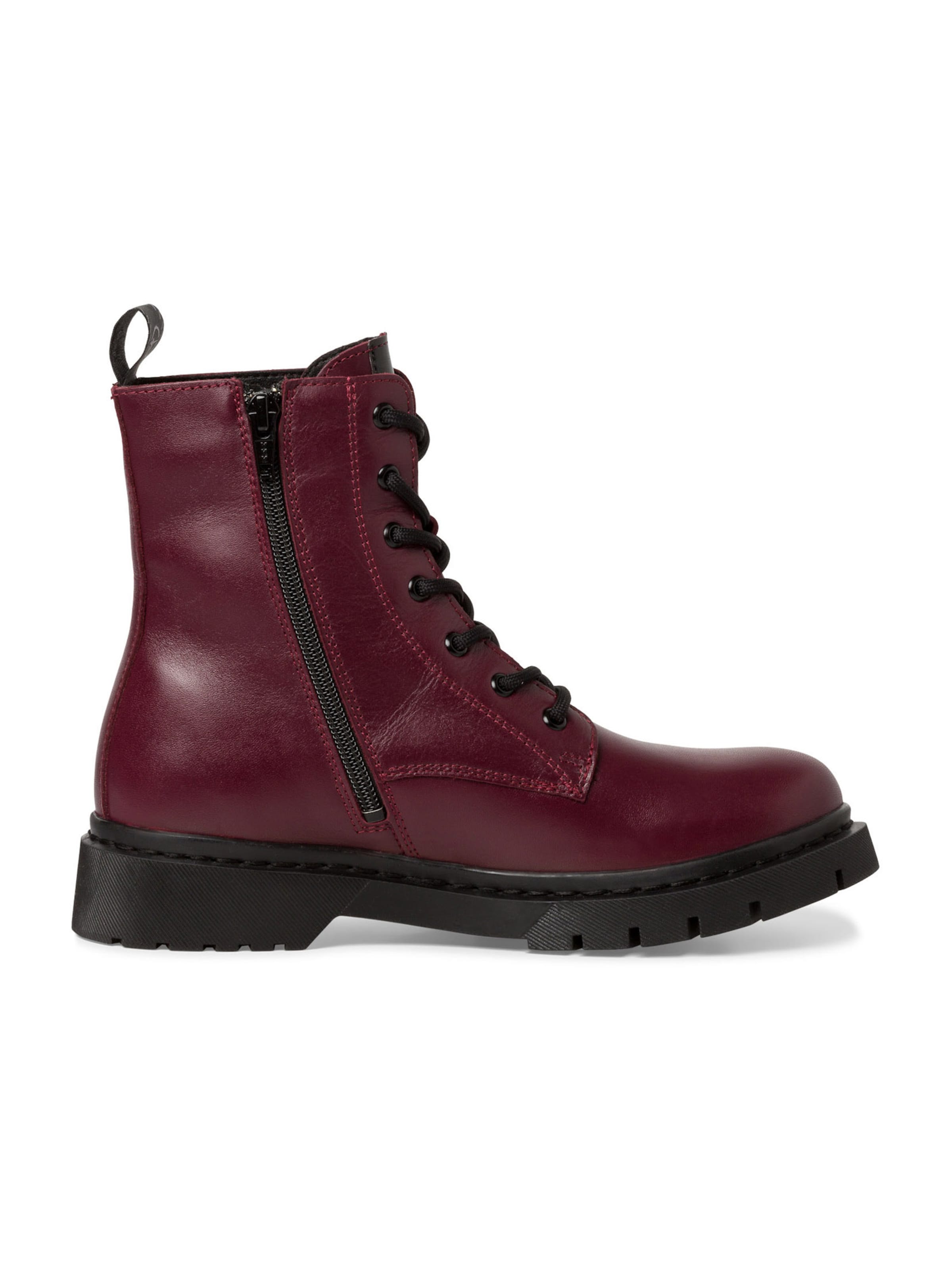 Bottines à lacets Tamaris en rouge