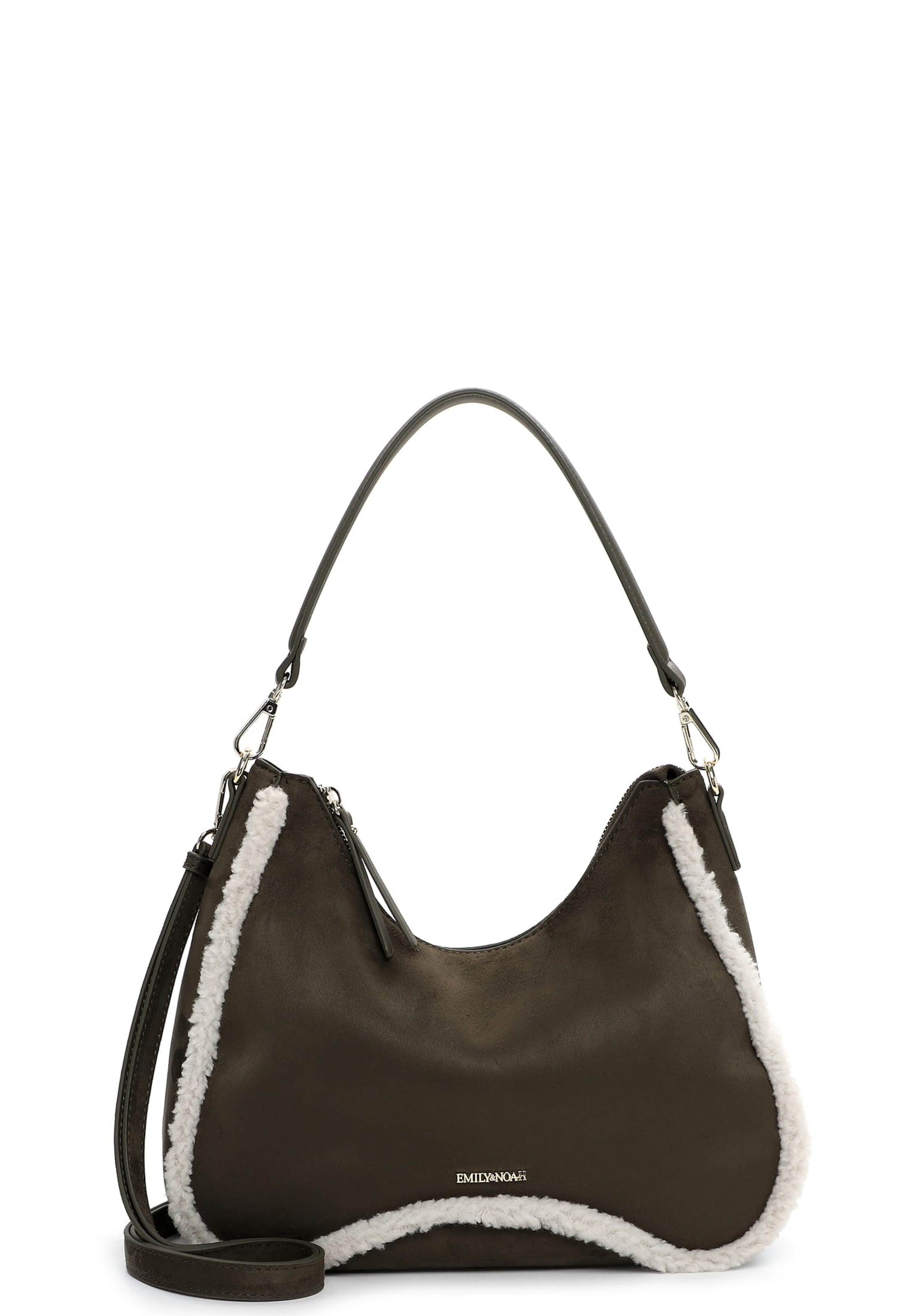 Borsa a tracolla 'Heiderose' di Emily & Noah in verde: frontale