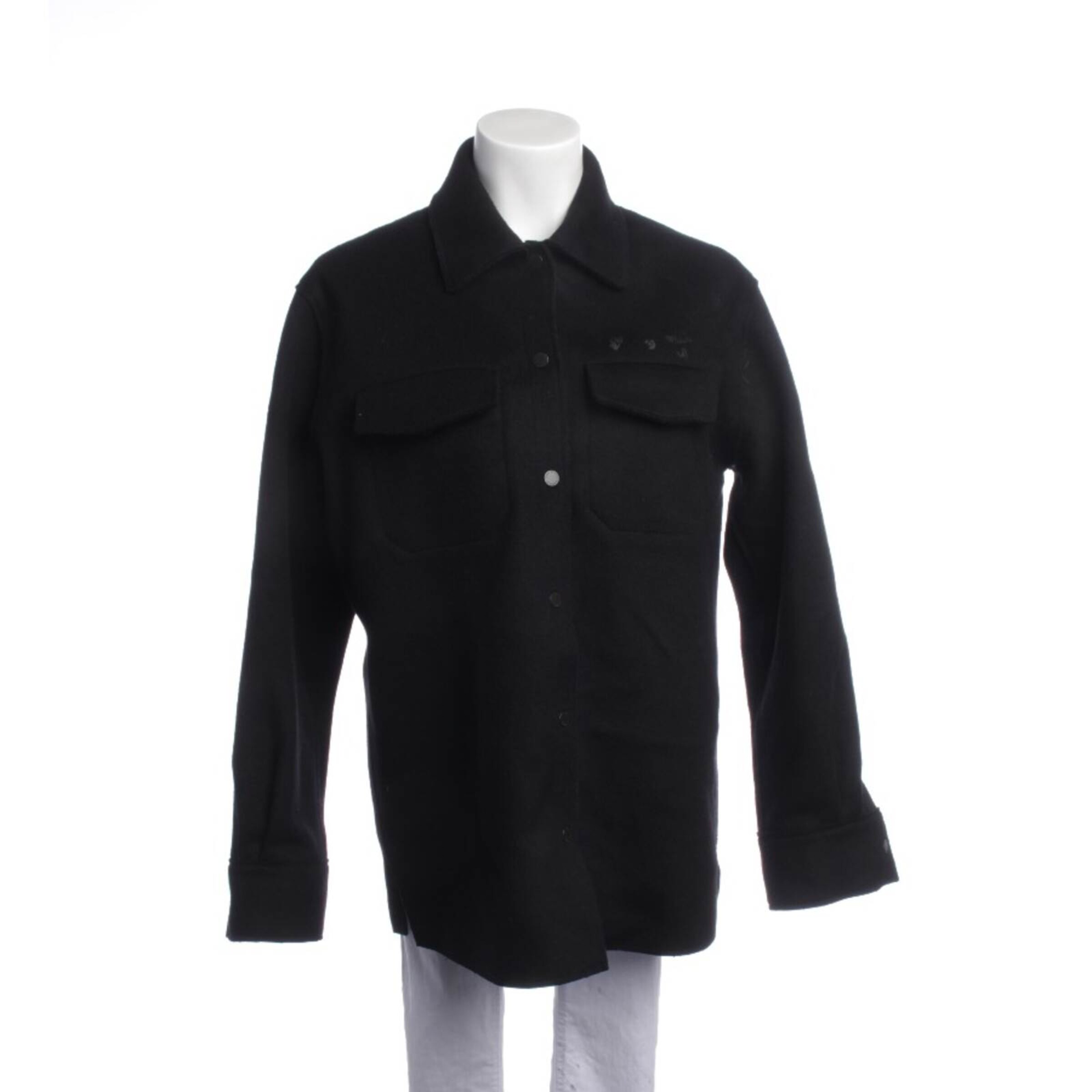 Off-White Jacket & Coat in S in Black: front