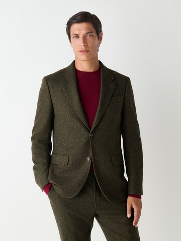 Next Slim Fit Sakko in Grün: Vorderseite