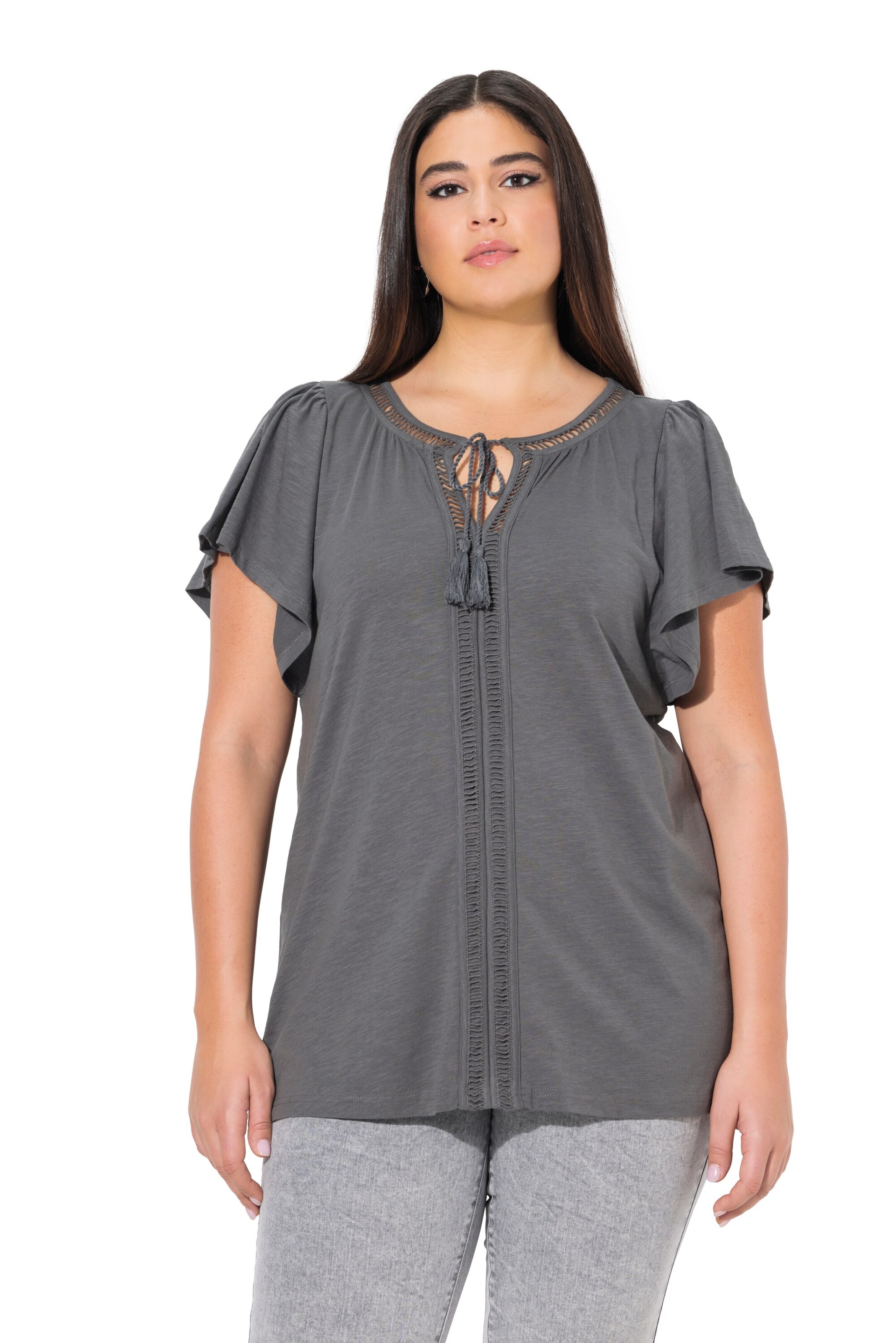 Ulla Popken Shirt in Grey: front