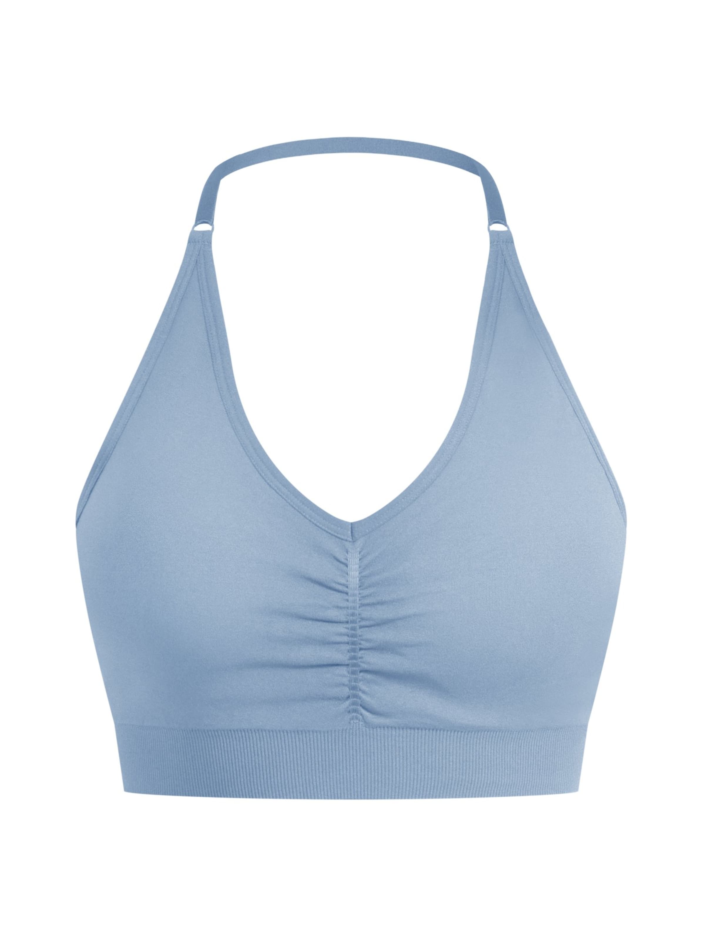Soutien-gorge de sport Smilodox en bleu : devant