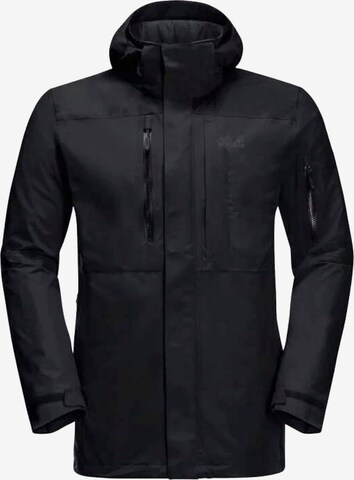 JACK WOLFSKIN Outdoor jacket in Black: front