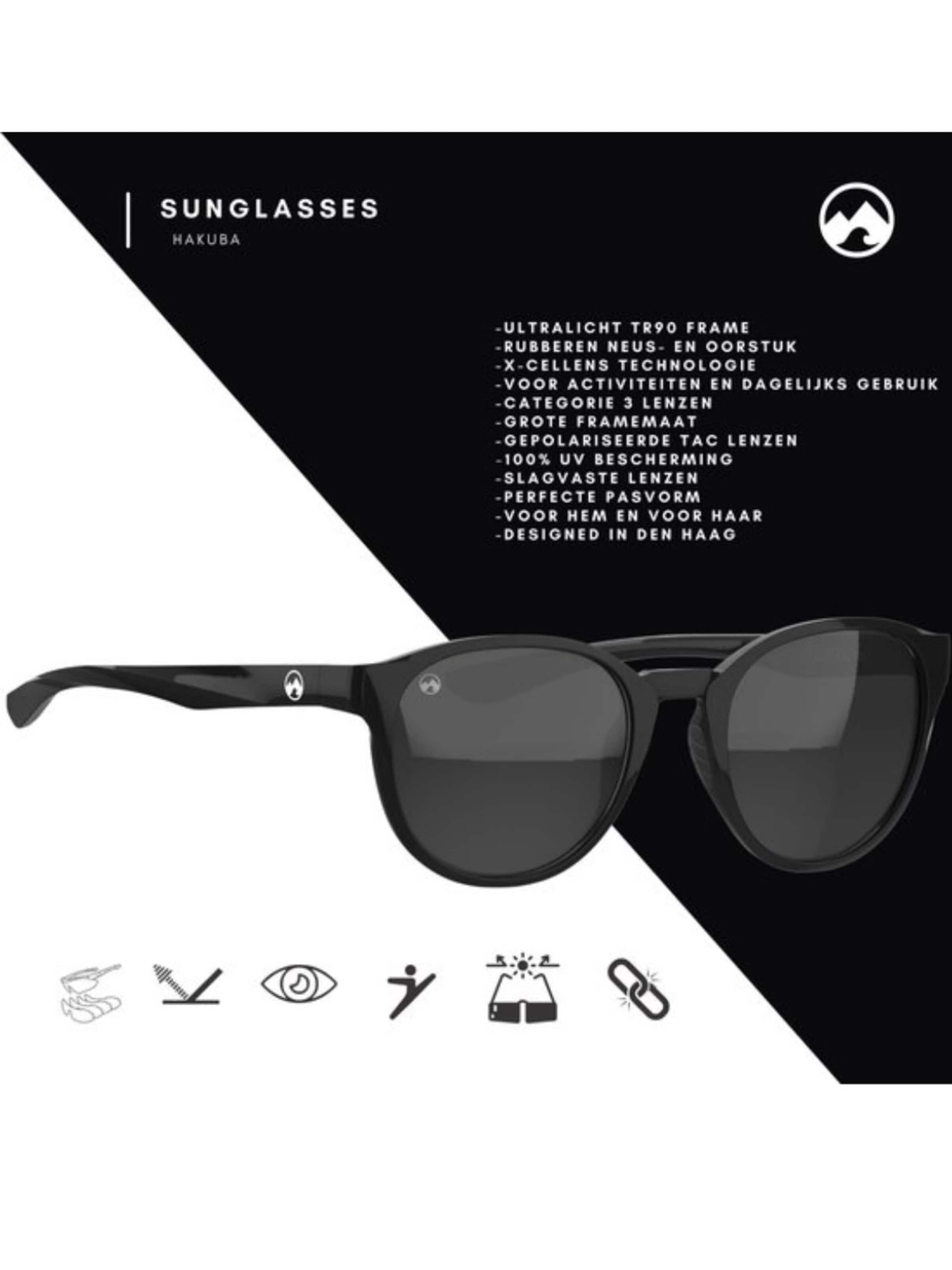 Mowmow Sportsolglasögon 'MowMow Niseko Sunglasses - Polarized - Men - Women' i svart
