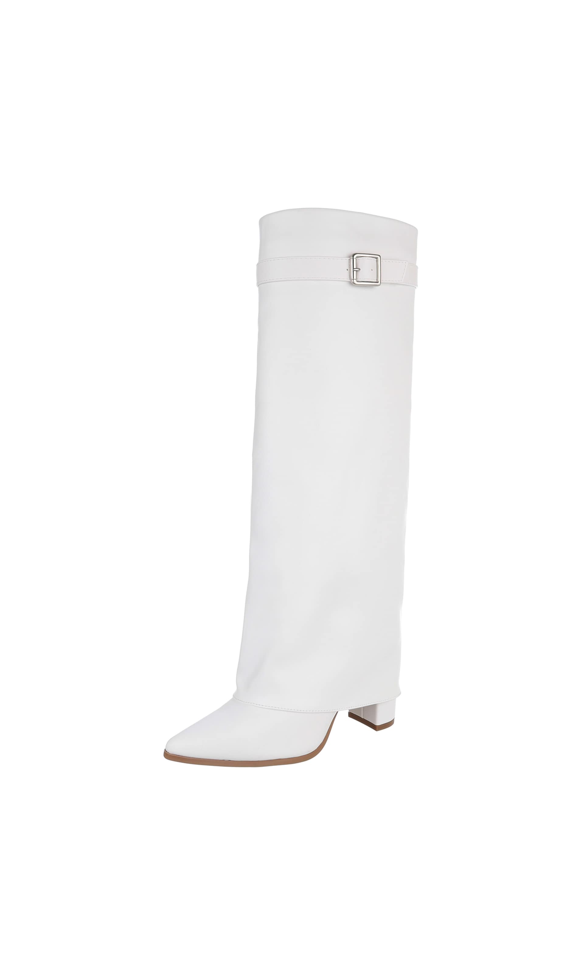 Ital-Design Boots in White: front