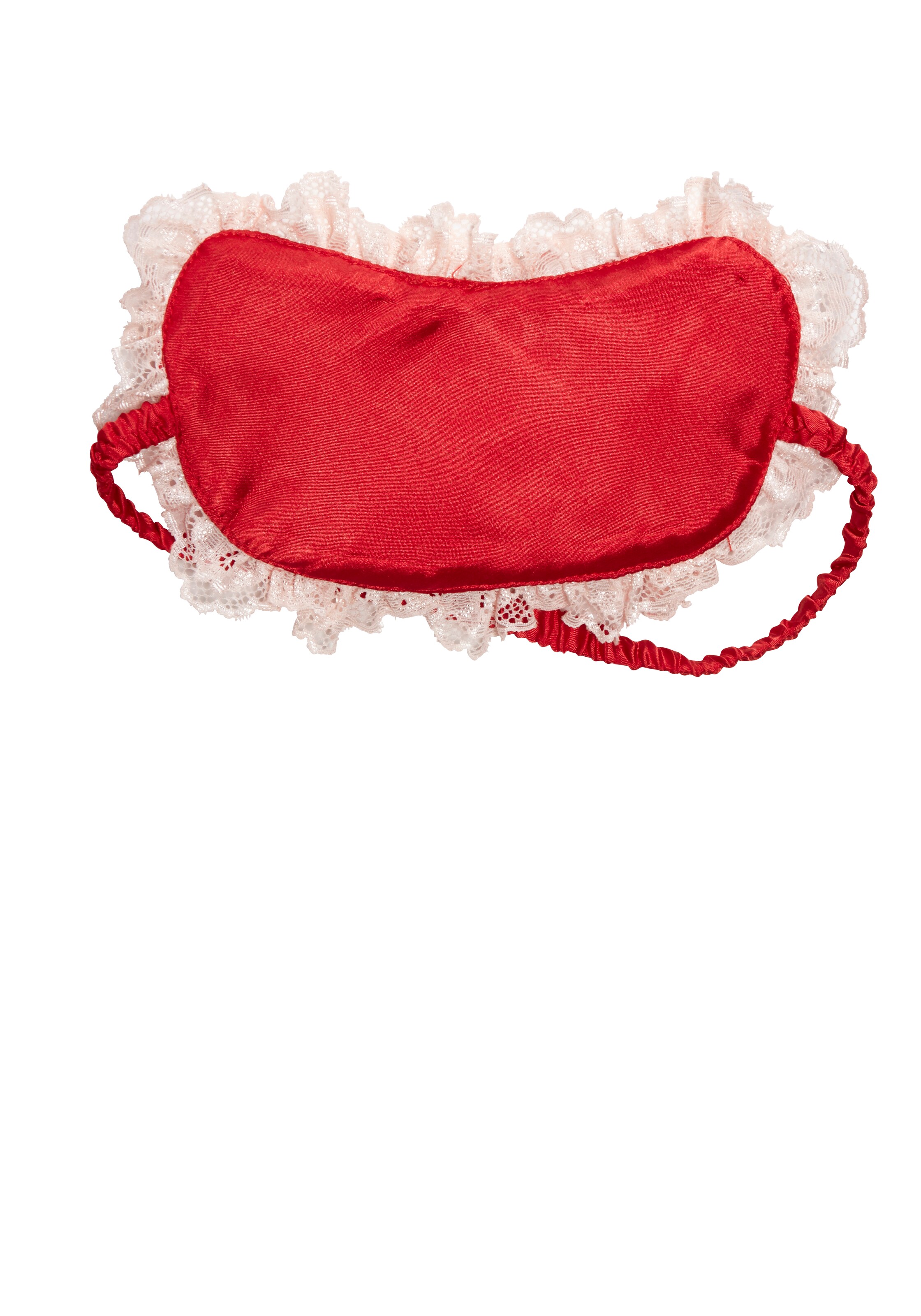 LASCANA Set Negligée & Schlafmaske in Rot