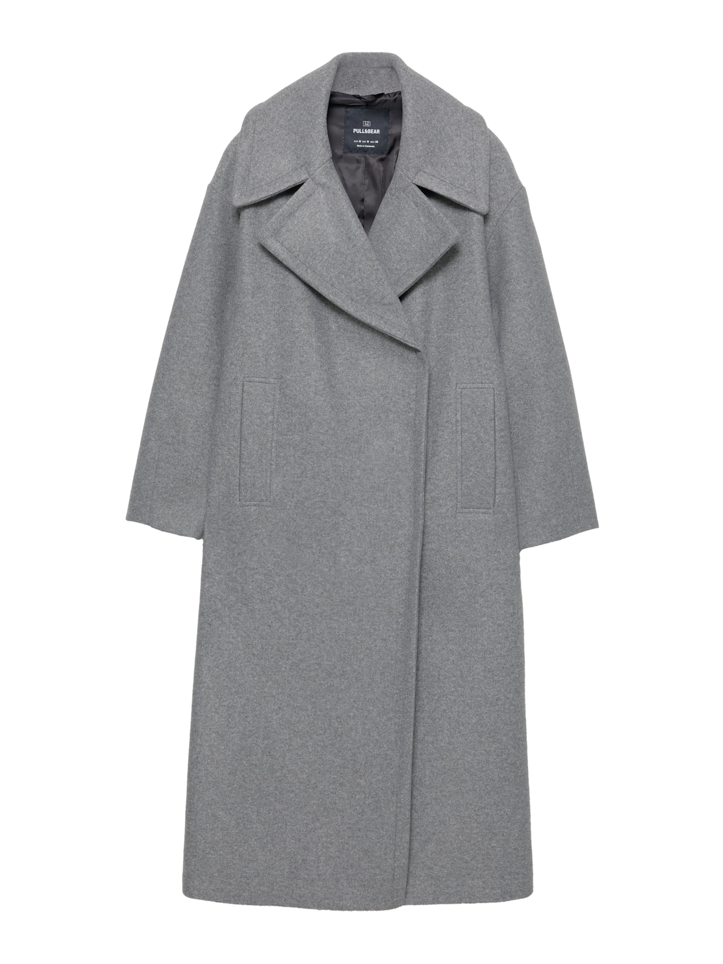 Pull&Bear Mantel in Grau: Vorderseite