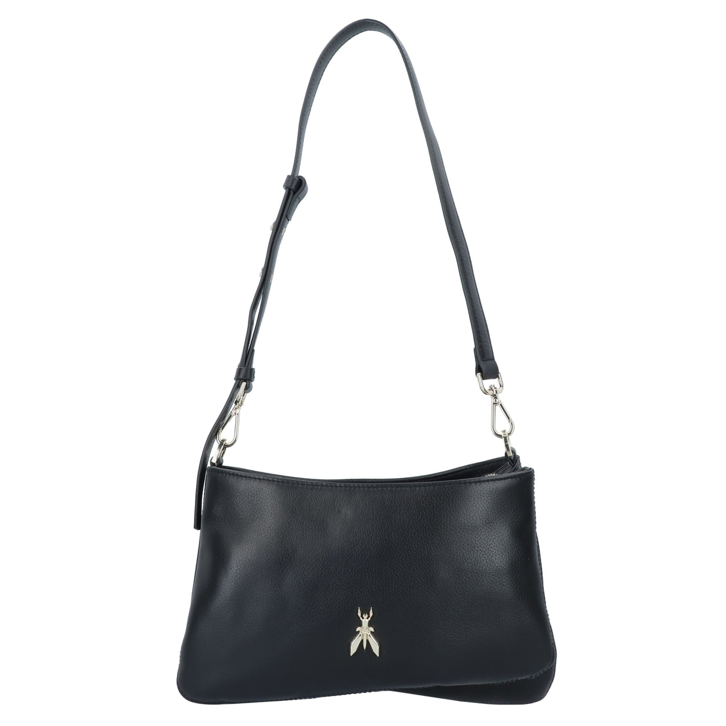 Borsa a spalla 'Tris' di PATRIZIA PEPE in nero: frontale