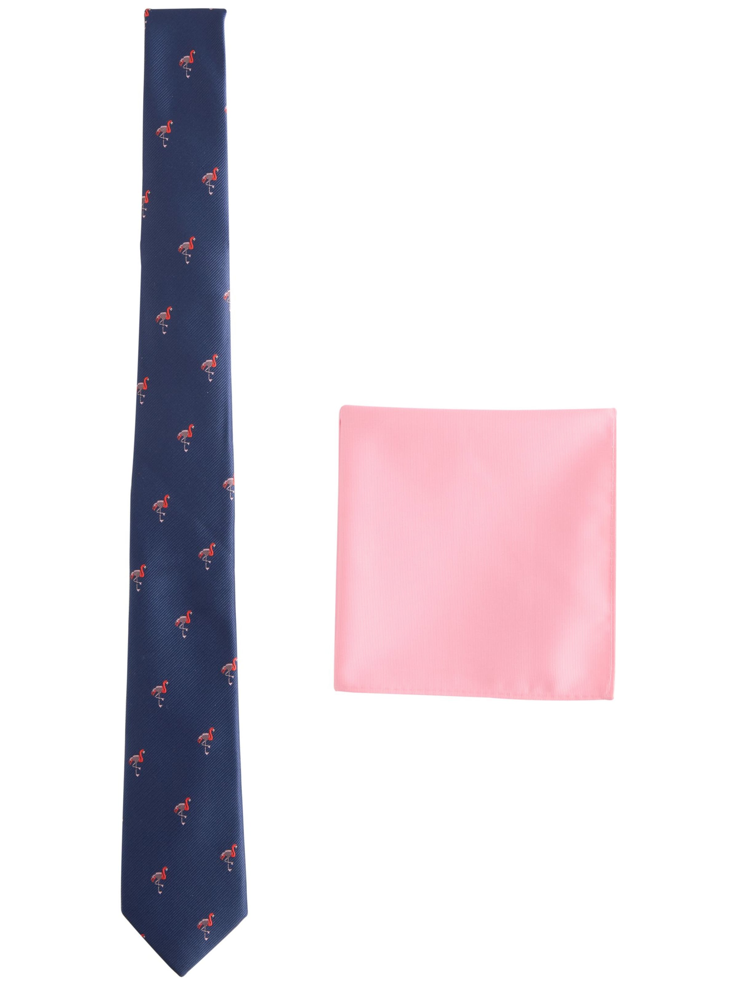 Next Set: Krawatte und Einstecktuch in Blau: Vorderseite