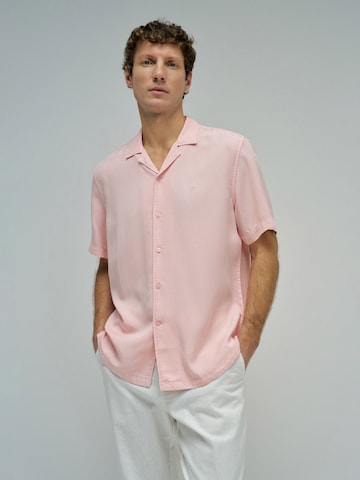 Salsa Jeans Regular fit Button Up Shirt in Pink: front