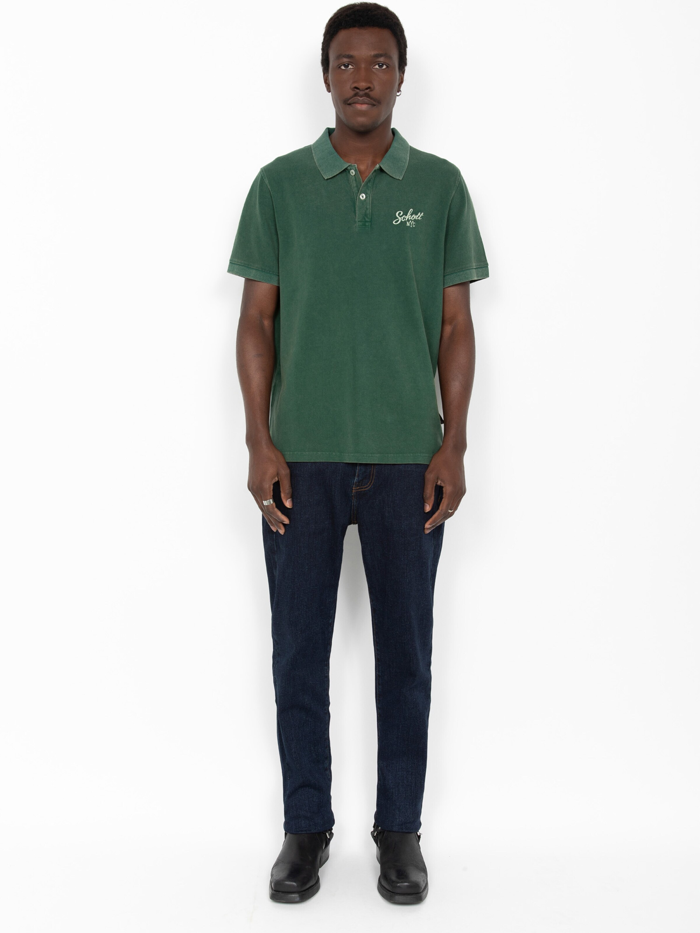 Schott NYC Shirt‌‌‌ in Grün