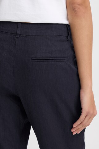 Effilé Pantalon à pince 'LUCA' Pulz en bleu