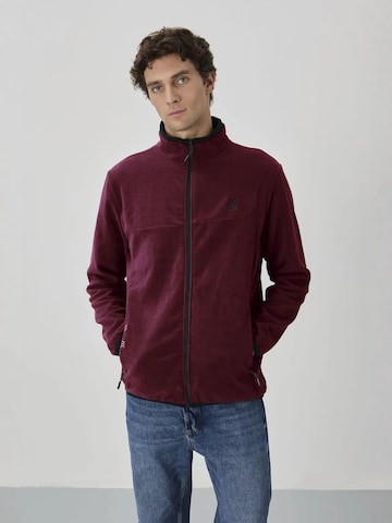 Giacca di pile di Tommy Life in rosso: frontale