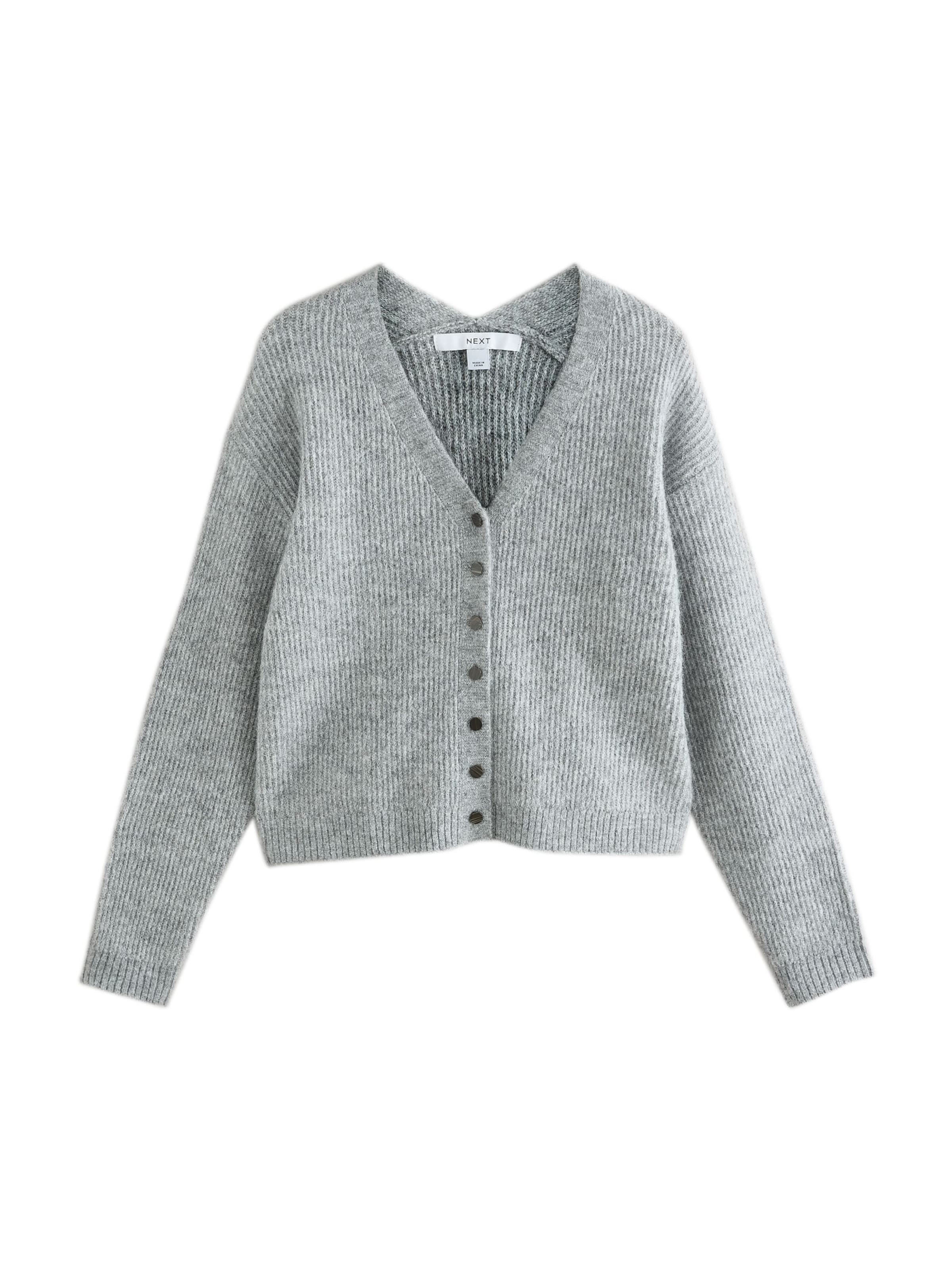 Next Knit cardigan in XS in Mottled grey, Item view