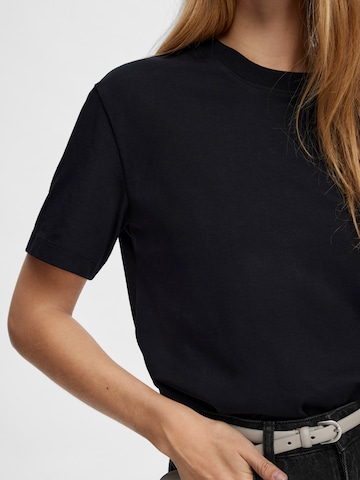 SELECTED FEMME Shirt 'SLFESSENTIAL' in Zwart