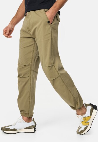 INDICODE JEANS Tapered Hose 'Paulino' in Grün