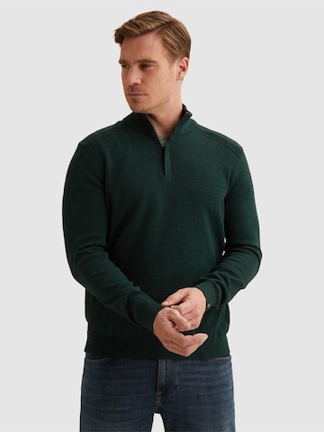 VANGUARD Pullover 'Pullover in tonal mouliné with half-zip' i grøn: forside