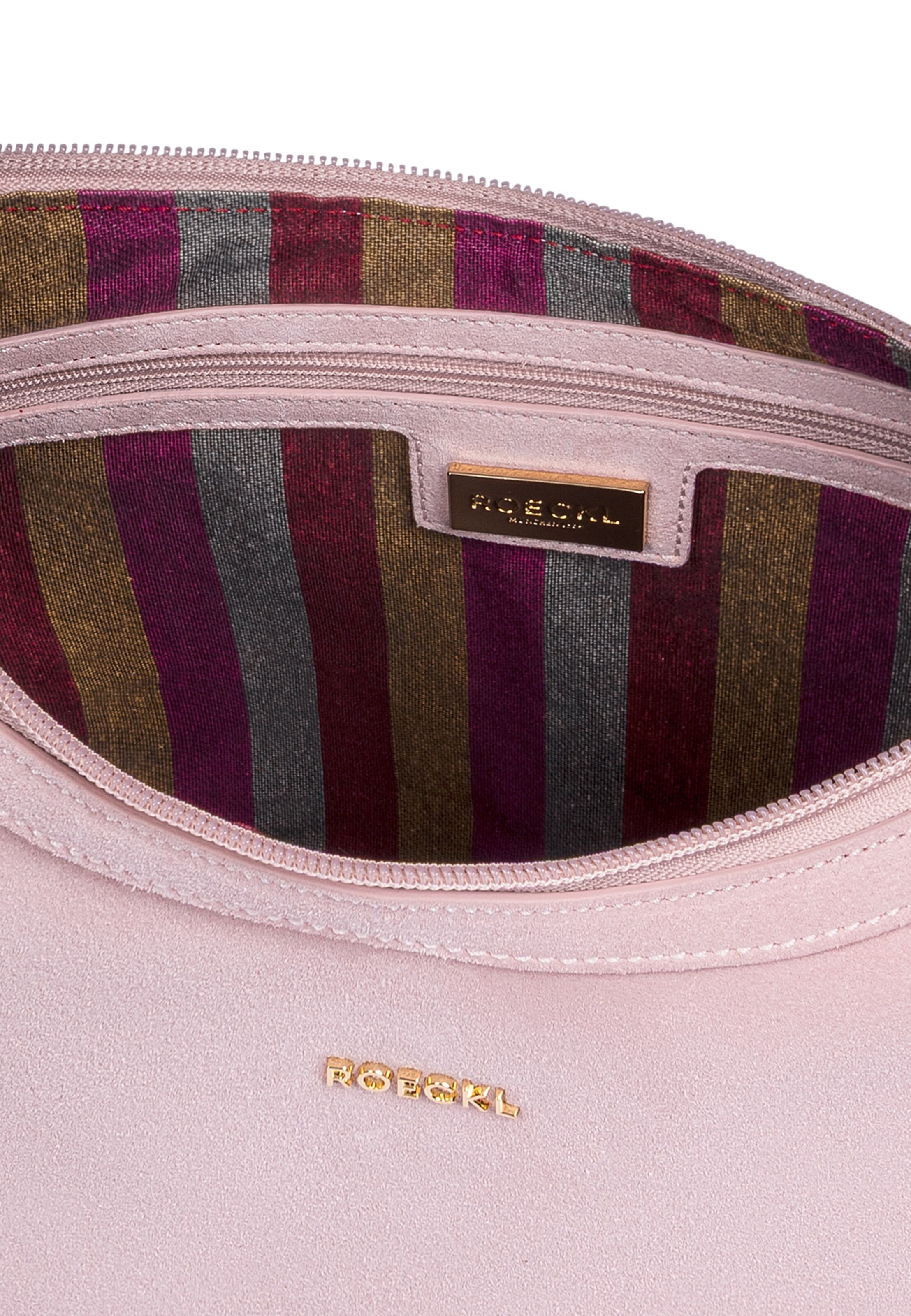 Roeckl Schoudertas 'LIBERTY SCHULTERTASCHE NUBUK SMALL' in Lila