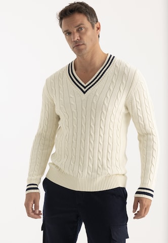 Felix Hardy - Pullover em branco: frente