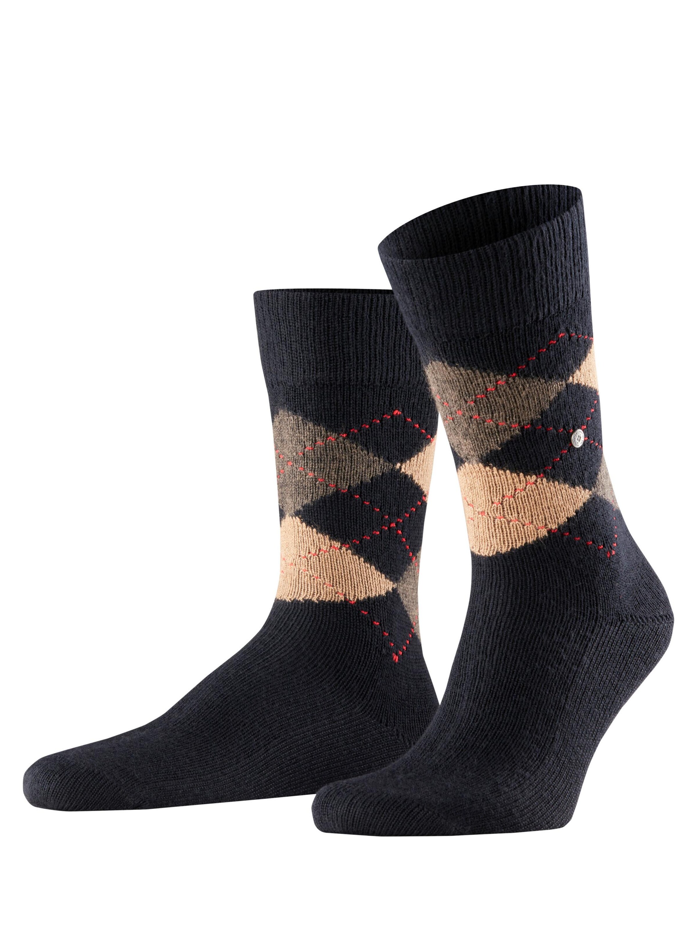 BURLINGTON Socken 'Preston'‌‌‌‌ in Schwarz: Vorderseite