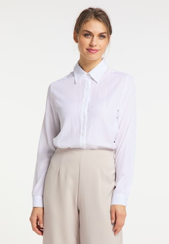 usha BLACK LABEL Blouse in Wit: voorkant