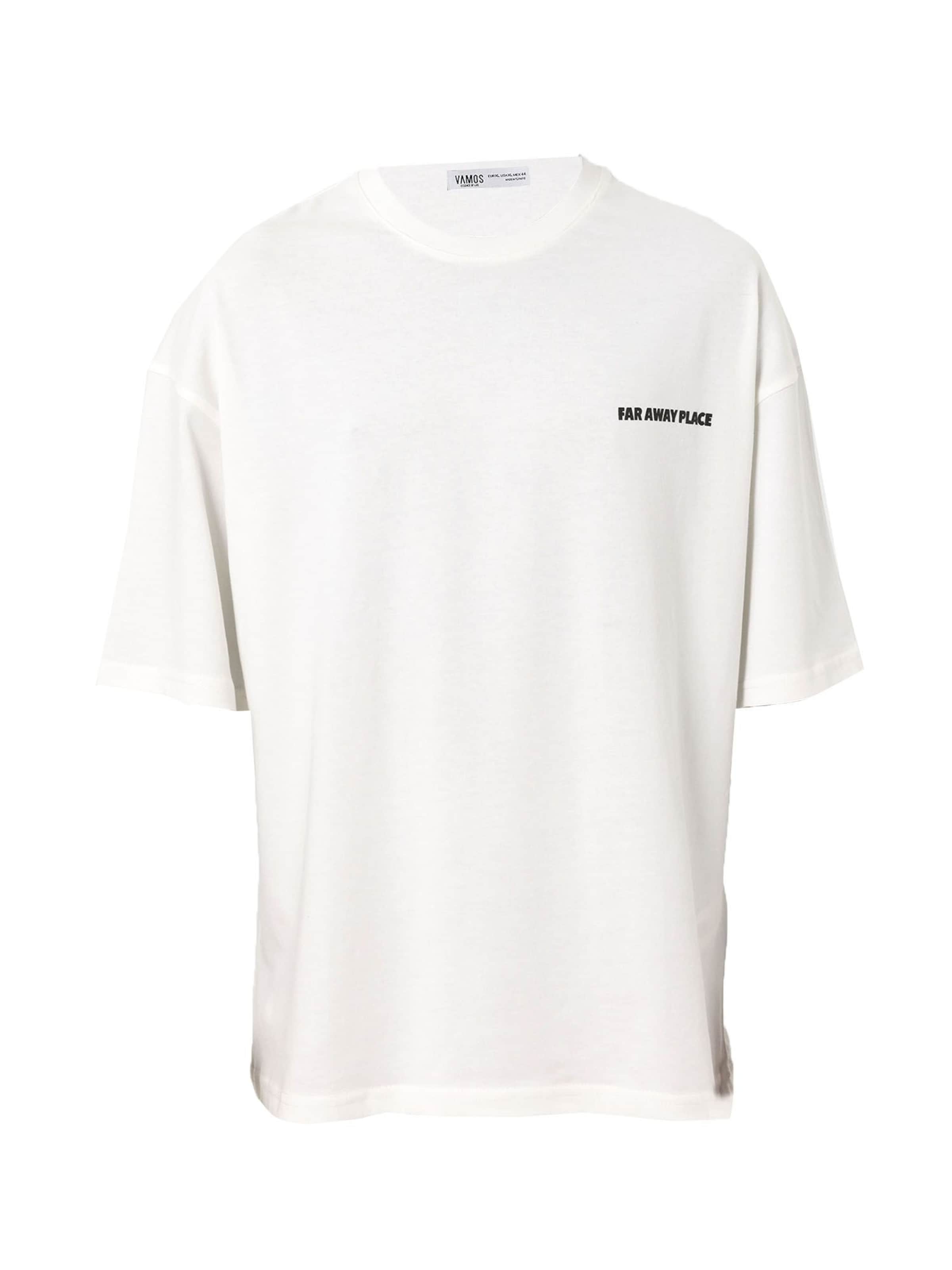 VAMOS CLO Tričko 'Eustoma' – bílá: přední strana