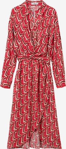 MANGOKošulja haljina 'Chain' - crvena boja: prednji dio