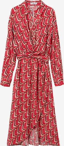 MANGO Shirt Dress 'Chain' in Red: front