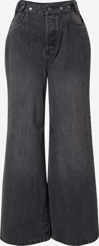 Noisy may Wide leg Jeans 'Ashley' in Zwart: voorkant