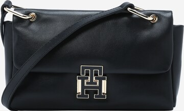 TOMMY HILFIGER - Mala de ombro em preto: frente