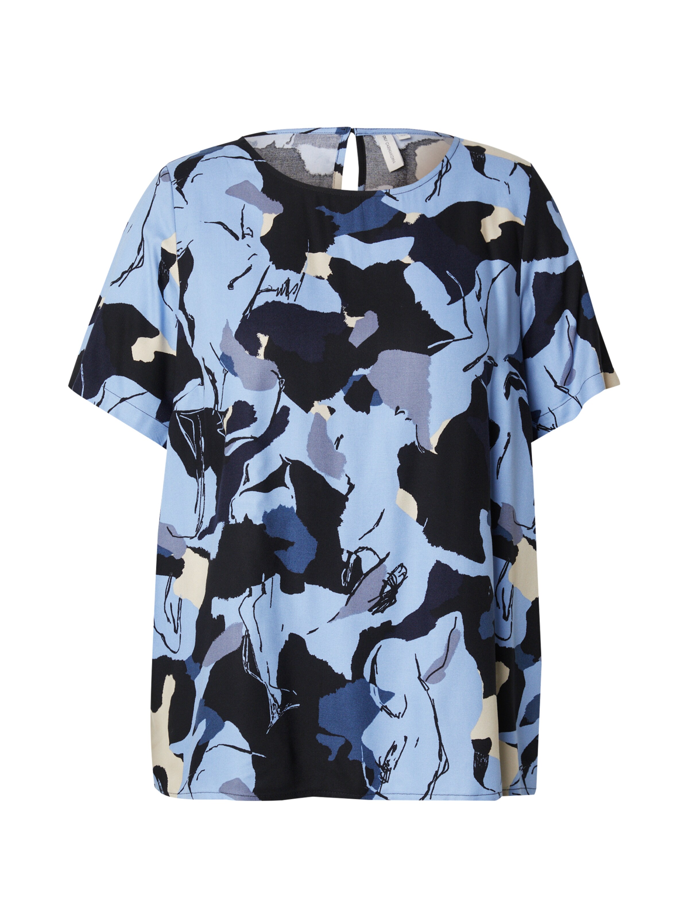 Chemisier ONLY Carmakoma en bleu : devant