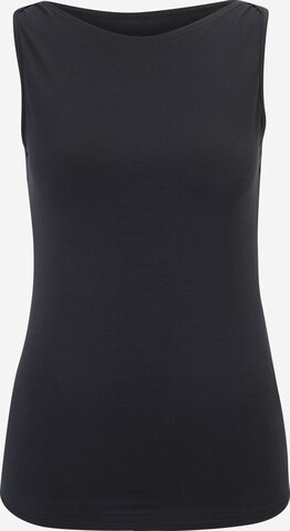 CURARE Yogawear Sporttop 'Flow' in Zwart: voorkant