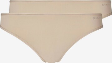 Skiny regular String i beige: forside