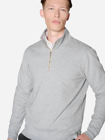 SANVT Sweatshirt 'The Half Zip Sweater' in Grey