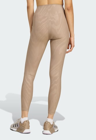Skinny Pantalon de sport 'Optime' ADIDAS PERFORMANCE en marron