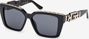 Lunettes de soleil GUESS en noir : devant